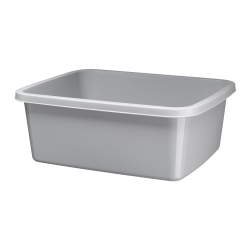 Miska prostokątna KASIA 9l/34x26,6cm 29563 szary