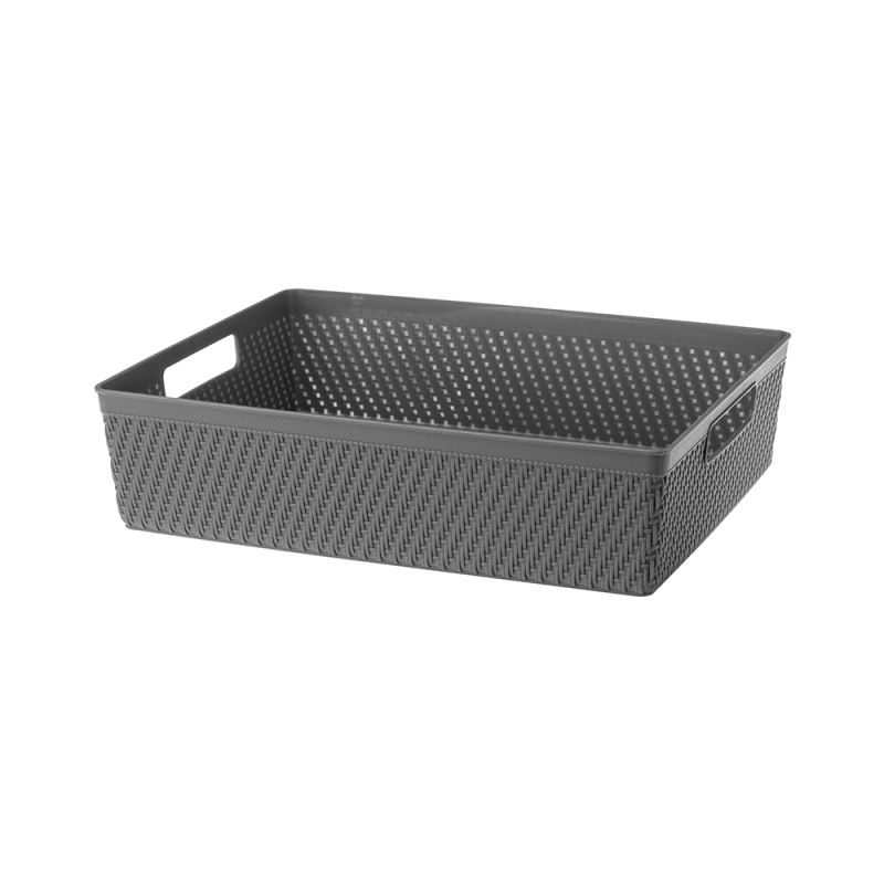 Koszyk LUIS 32,5x25x8,8cm 29653 szary ciemny