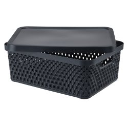 Koszyk z pokrywą ORION 12l 03074 szary