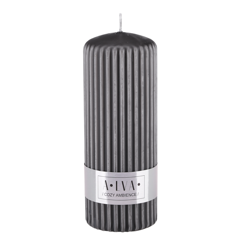 Świeca ryflowana ALVA 60/150 72010 antracytowy