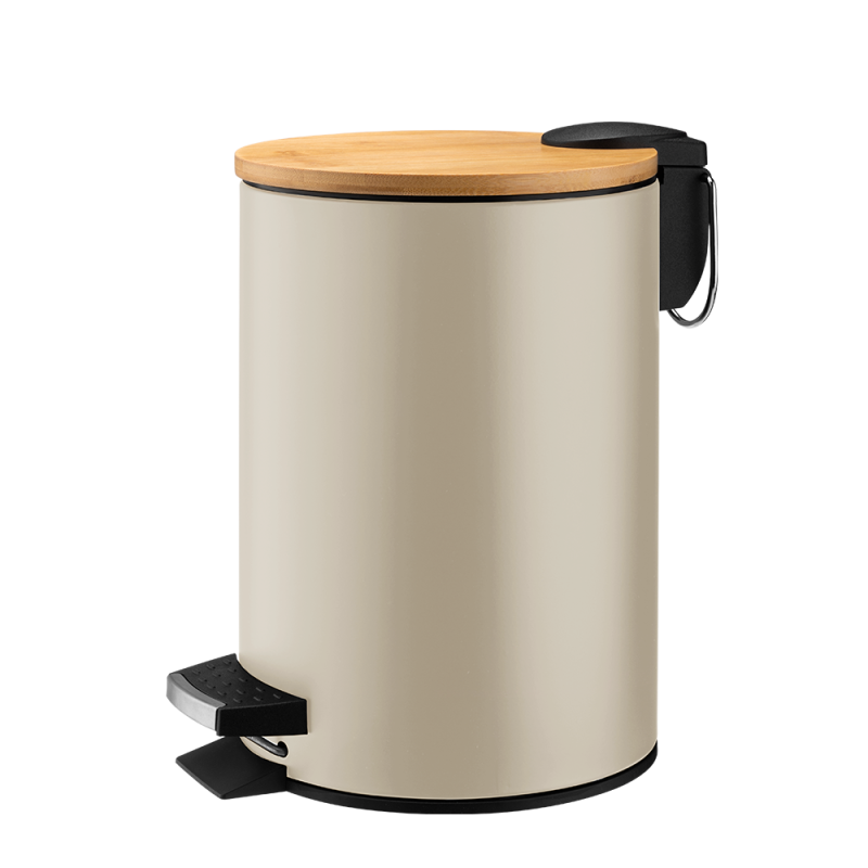 Kosz łazienkowy na śmieci okrągły DASTIN 3l 27695 beżowy