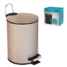 Kosz łazienkowy na śmieci okrągły KEVIN 3l 29054 beżowy