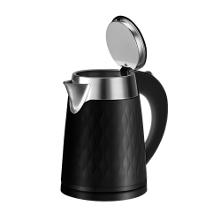 Czajnik elektryczny nierdzewny/plastikowy LOUIS 1,7l 28683 czarny