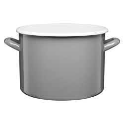 Garnek emaliowany gładki GORDON 22cm/6l 29310 szary