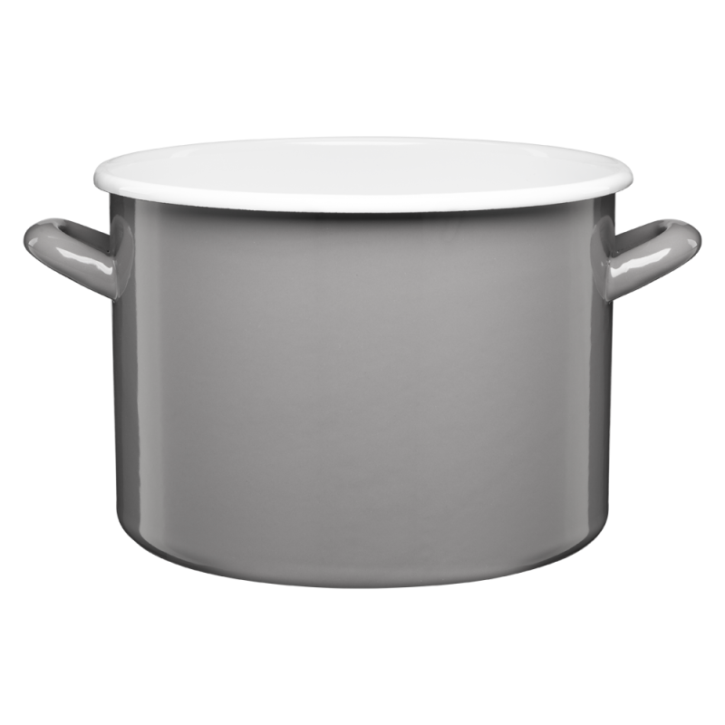 Garnek emaliowany gładki GORDON 22cm/6l 29310 szary