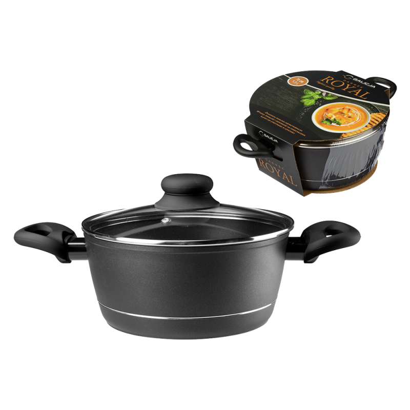 Garnek z pokrywą ROYAL 20cm/2,5l 6736