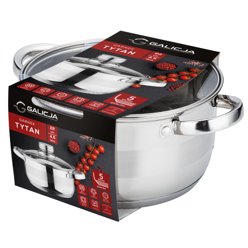 Garnek TYTAN 24cm/5,8l 19822