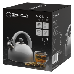 Czajnik nierdzewny MOLLY 1,7l  26741 szary