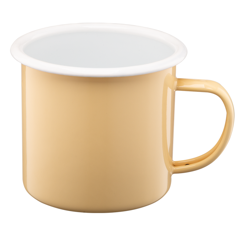 Kubek emaliowany ROBERTO 12cm/1,2l 15831 żółty
