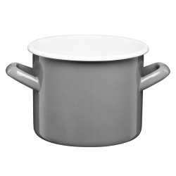 Garnek emaliowany gładki GORDON 14cm/1,5l 29298 szary