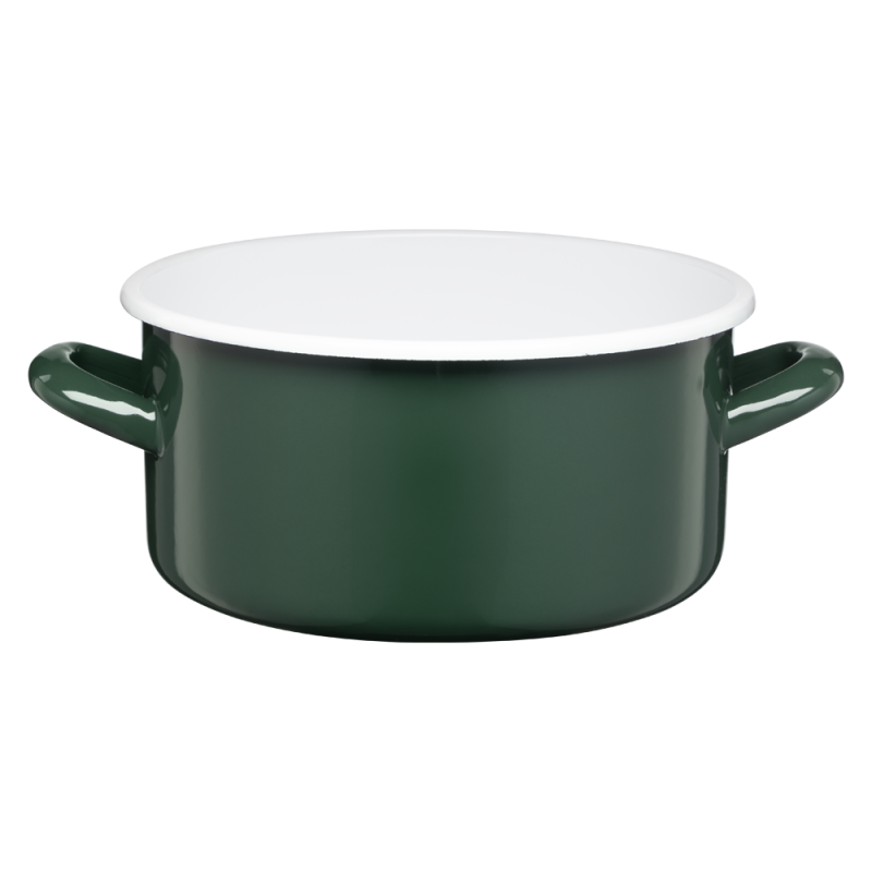 Rondel emaliowany gładki GORDON 20cm/3l 02152 zielony