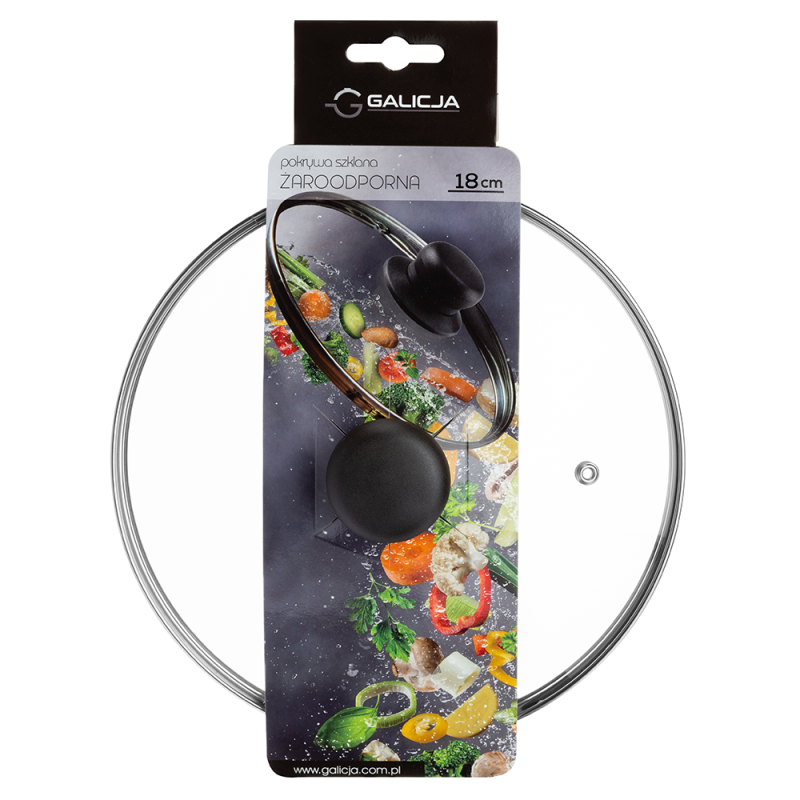 Pokrywa żaroodporna 18cm 9749