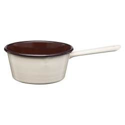 Rondel emaliowany z rączką GORDON 16cm/1,0l 02244 krem