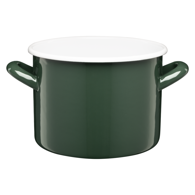 Garnek emaliowany gładki GORDON 16cm/2,4l 29301 zielony