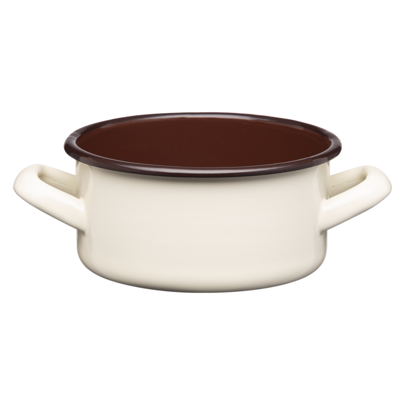 Rondel emaliowany gładki GORDON 14cm/1l 02060 krem