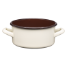 Rondel emaliowany gładki GORDON 16cm/1,5l 02091 krem