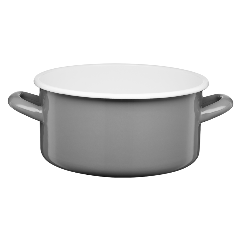 Rondel emaliowany gładki GORDON 20cm/3l 02152 szary