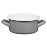 Rondel emaliowany gładki GORDON 14cm/1l 02060 szary