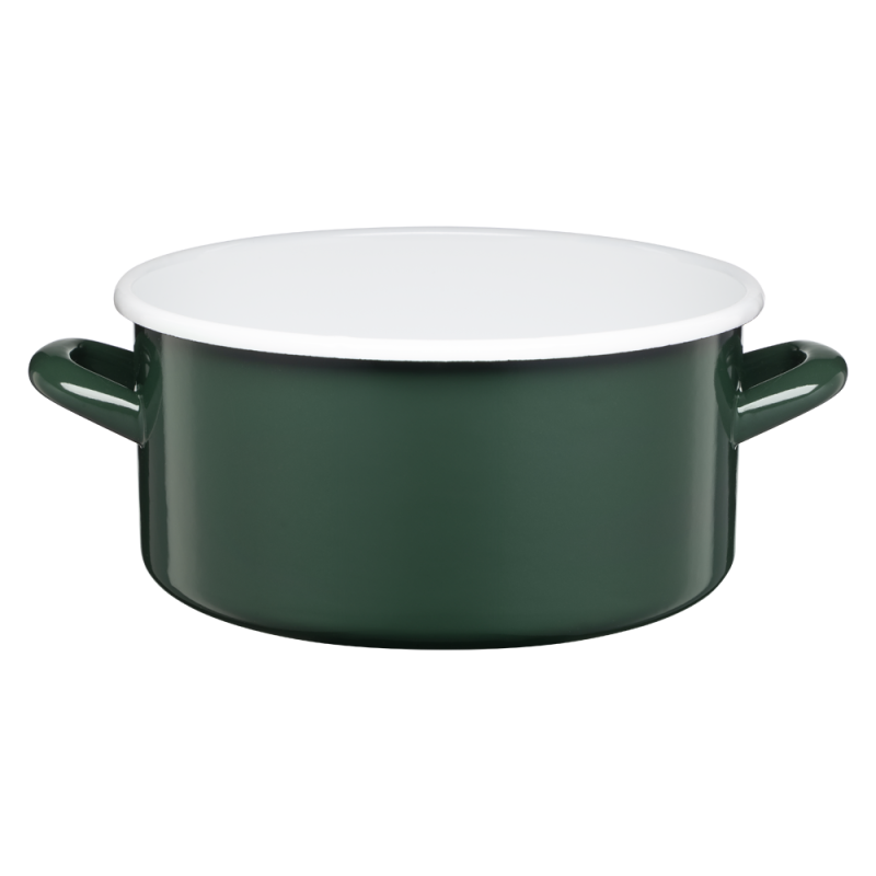 Rondel emaliowany gładki GORDON 22cm/4l 02183 zielony