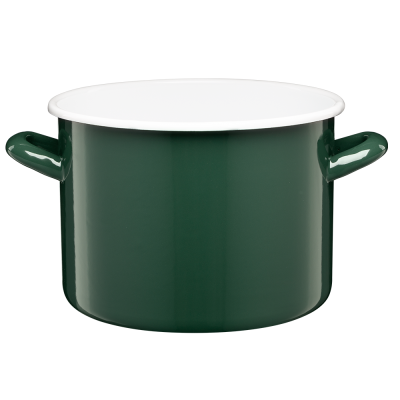 Garnek emaliowany gładki GORDON 20cm/4,4l 29307 zielony