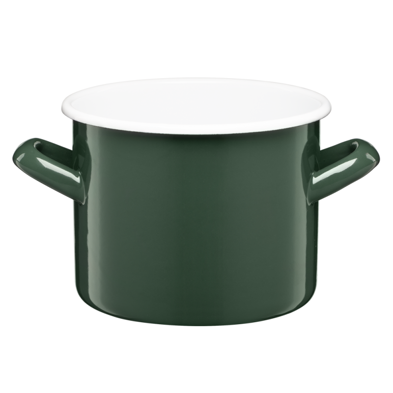 Garnek emaliowany gładki GORDON 14cm/1,5l 29298 zielony